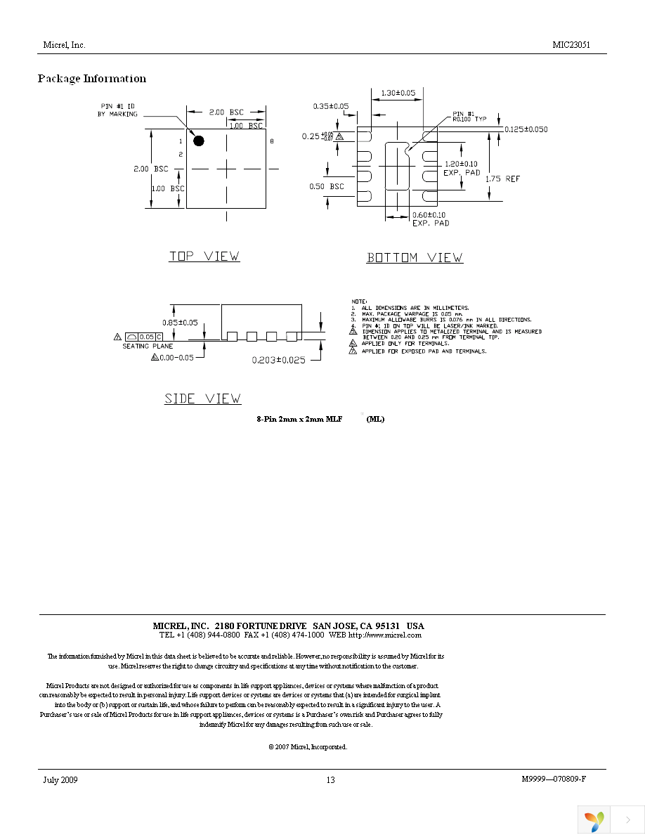 MIC23051-CGYML TR Page 13